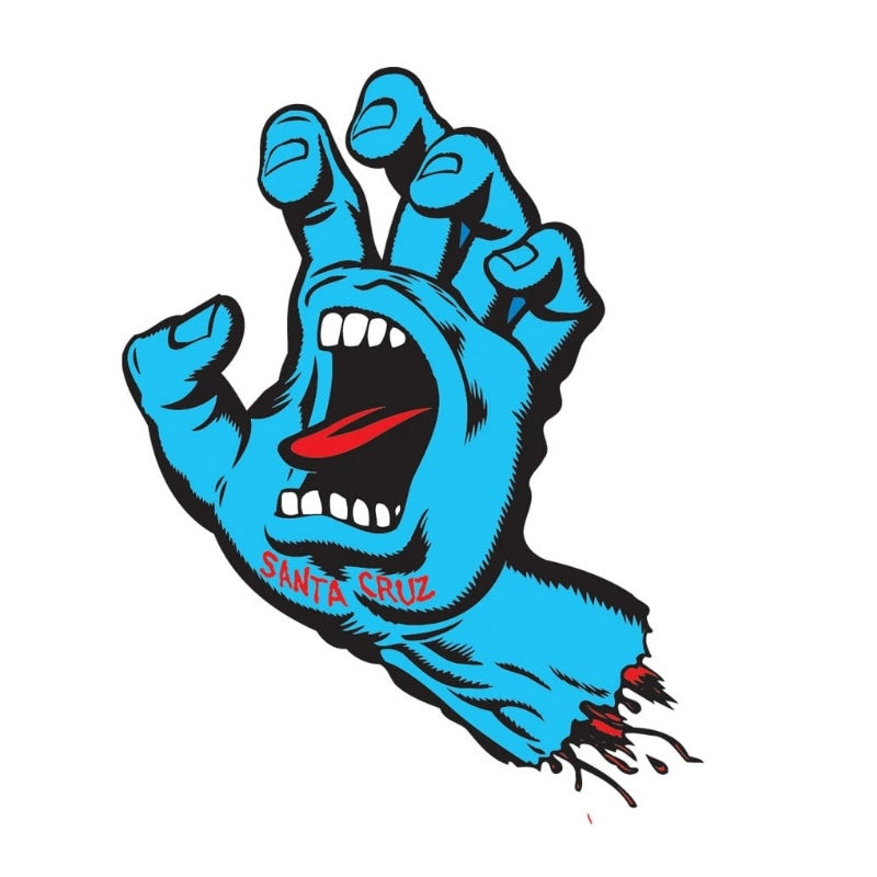 SANTA CRUZ ステッカー "SCREAMING HAND STICKER 6'" (Blue)