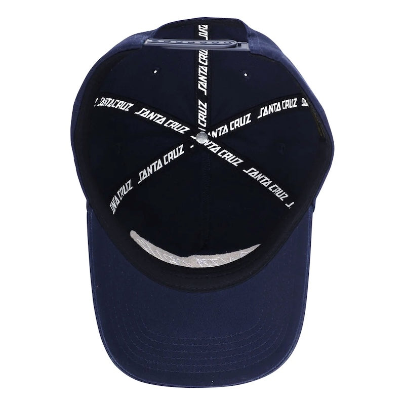 SANTA CRUZ キャップ STRIP FELT SNAPBACK CAP ネイビー 商品画像 内側