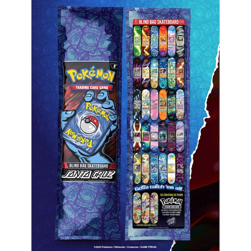 SANTA CRUZ x POKÉMON スケートデッキ POKÉMON TCG BLIND BAG デザイン
