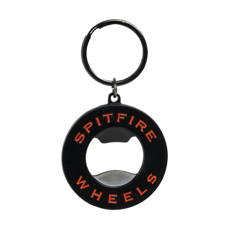 SPITFIRE キーホルダー "CLASSIC SWIRL BOTTLE OPENER KEYCHAIN" (Black / Red)