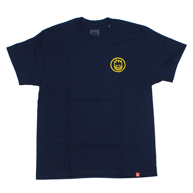 SPITFIRE　Tシャツ　"CLASSIC SWIRL TEE"　(Navy / Yellow)
