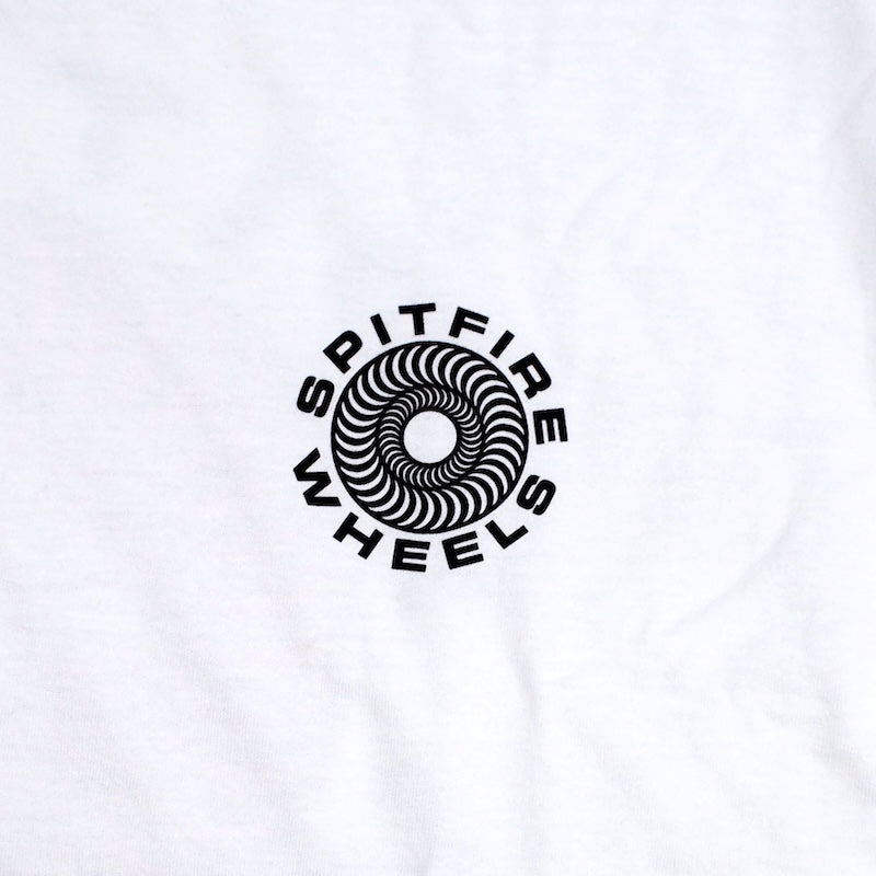 SPITFIRE Tシャツ "CLASSIC 87' SWIRL FILL TEE" (White / Black / Red)
