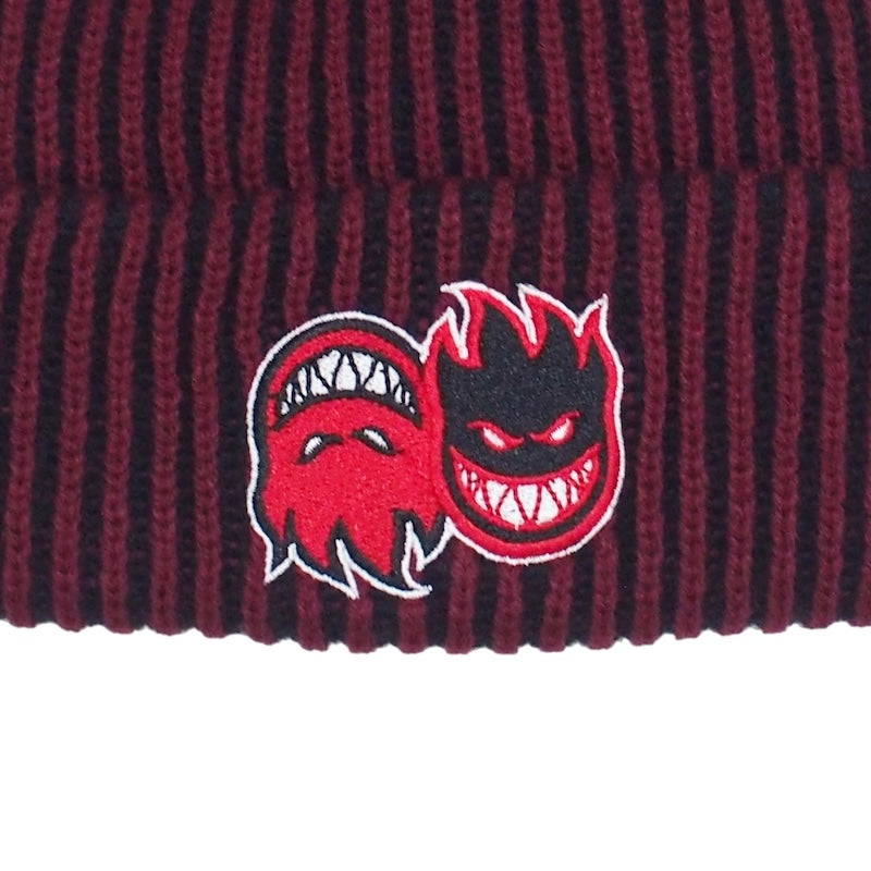 SPITFIRE ビーニー "ETERNAL FILL CUFF BEANIE" (Dk Red / Black)