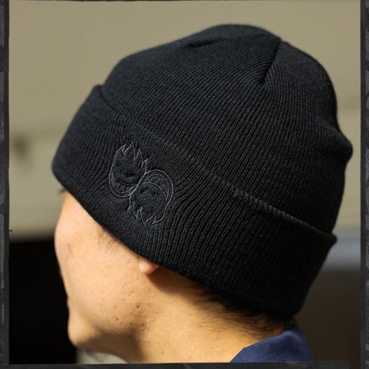 SPITFIRE ビーニー "ETERNAL CUFF BEANIE" (Black / Charcoal)