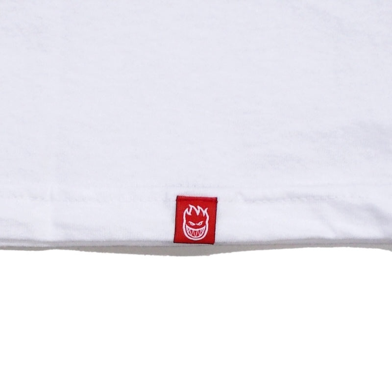 SPITFIRE Tシャツ "CLASSIC 87' SWIRL FILL TEE" (White / Red & Black)