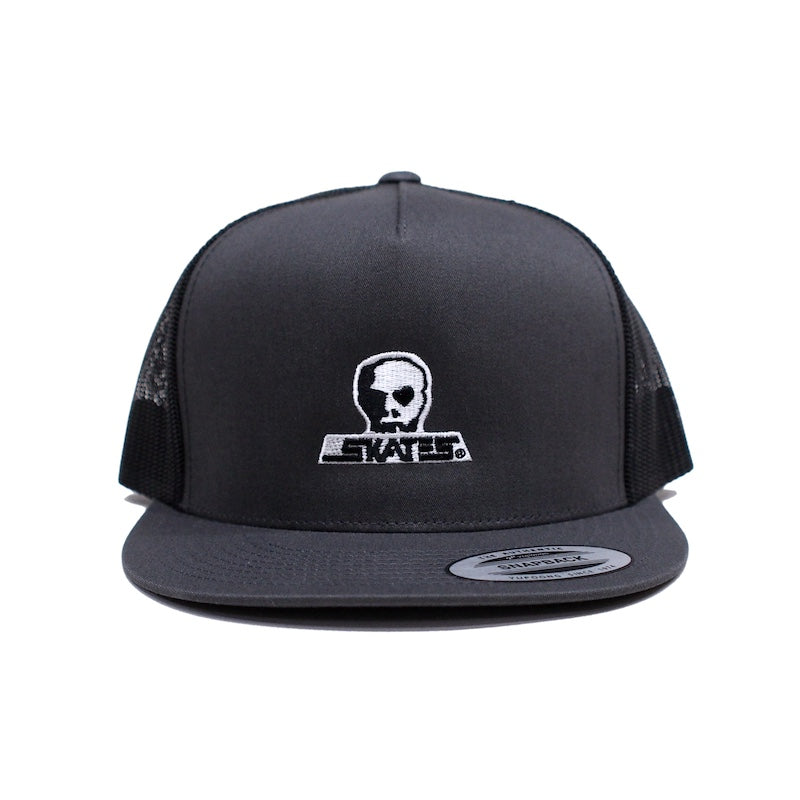 SKULL SKATES "ロゴ(小)刺繍 コットンメッシュキャップ" (Gray / Black)