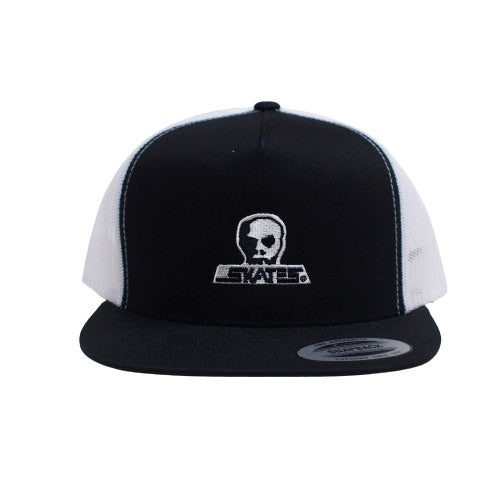 SKULL SKATES "ロゴ(小)刺繍 コットンメッシュキャップ" (Black / White)