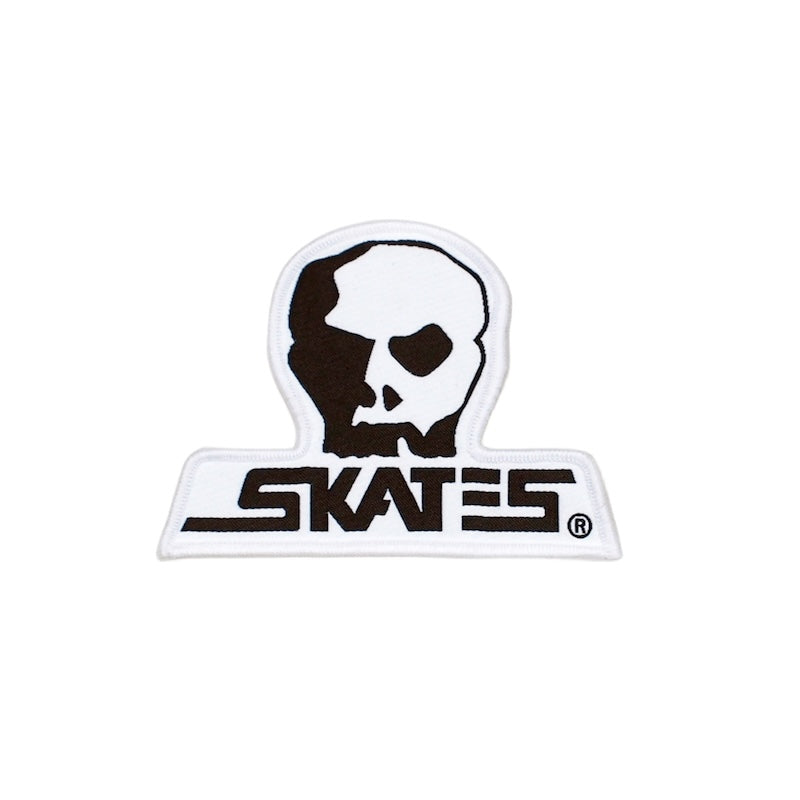 SKULL SKATES woven ワッペン ダイカットワッペン (中) ホワイト 商品画像