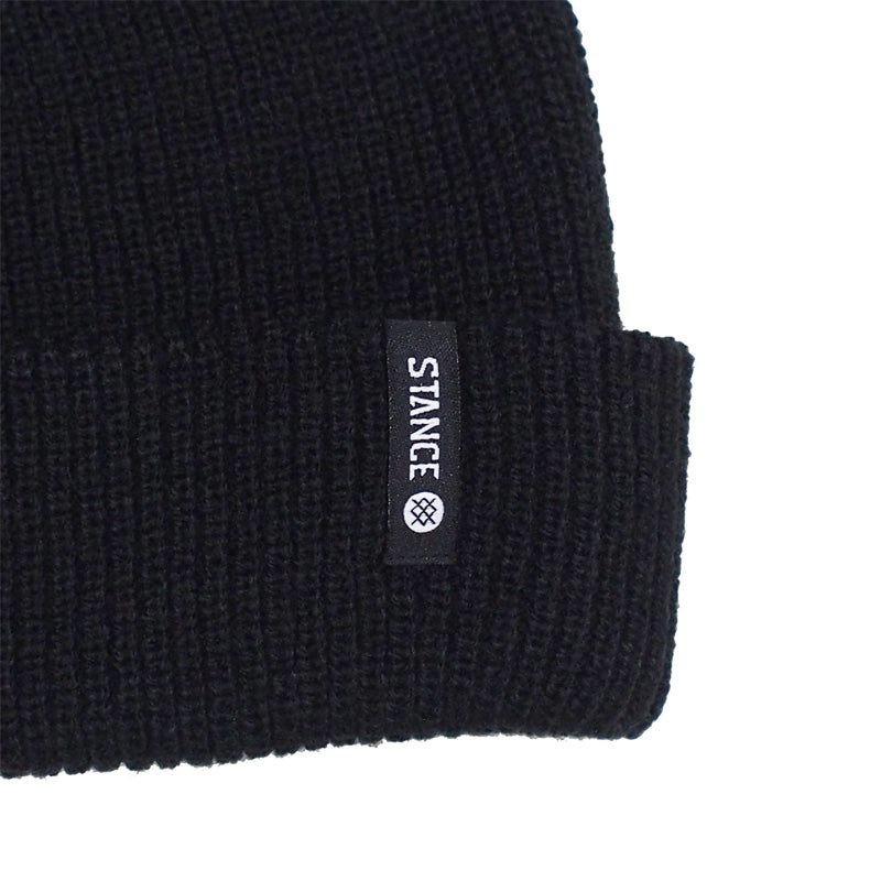 STANCE ビーニー "ICON 2 BEANIE SHALLOW" (Black)