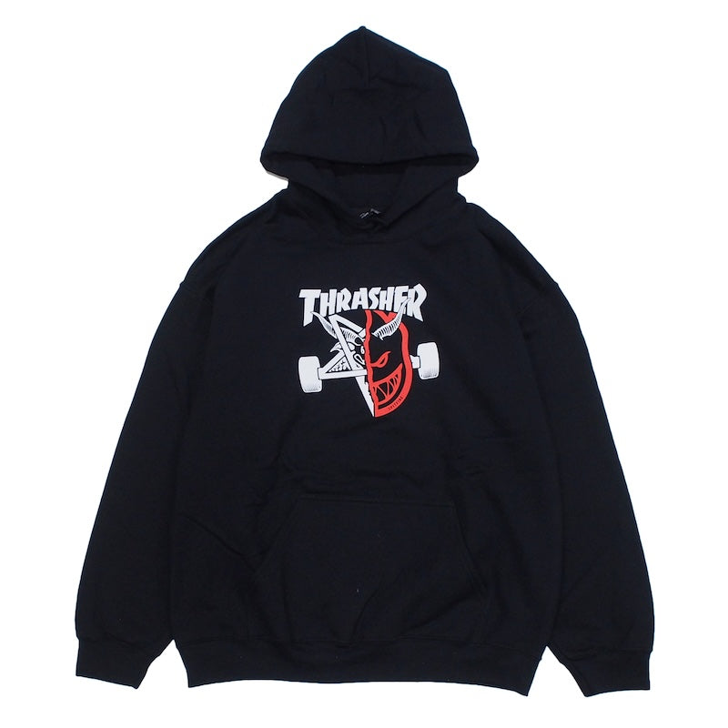 THRASHER フード付きウェア（Sサイズ） THRASHER（スラッシャー） シャツ フード付き ワンポイントロゴ ロング