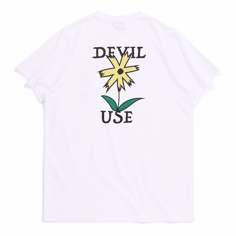 Deviluse　Tシャツ　"PRICKLY FLOWER TEE"　(White)