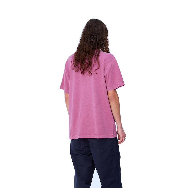 Carhartt WIP　Tシャツ　"S/S NELSON T-SHIRT"　(Magenta garment dyed)