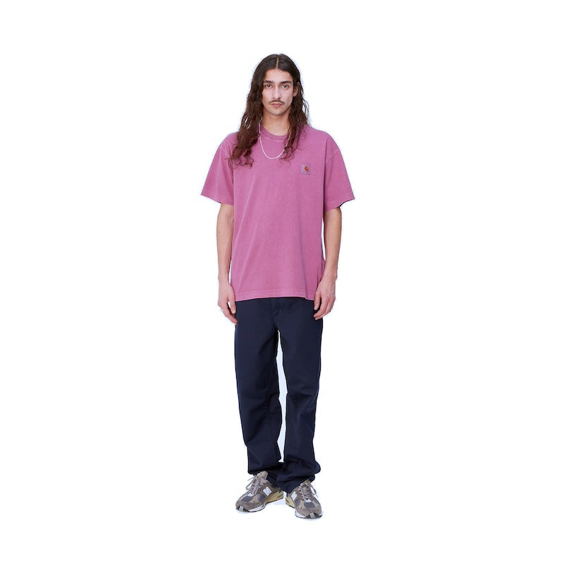 Carhartt WIP　Tシャツ　"S/S NELSON T-SHIRT"　(Magenta garment dyed)