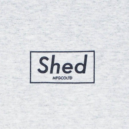 Shed パーカ "box hoodie" (Ash Gray)