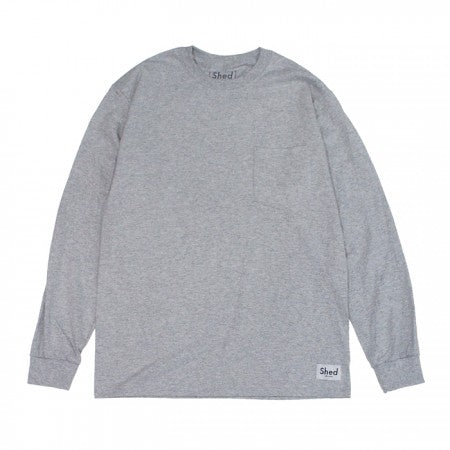 Shed　L/STシャツ　"authentic POLS"　(gray)