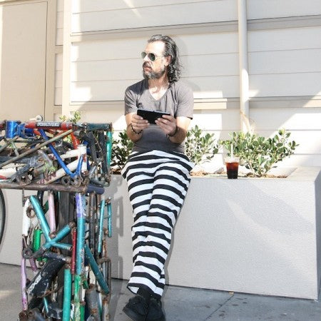 COOKMAN シェフパンツ "CHEF PANTS" (Border / Black)