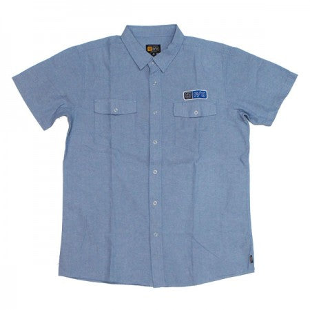 BRIXTON×INDEPENDENT　S/Sシャツ　"OFFICER S/S WOVEN"　(Light Blue)