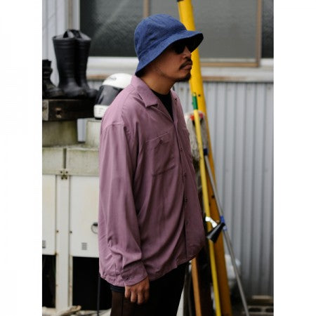 RADIALL L/Sシャツ "TRUE DEAL OPEN COLLARED SHIRT L/S" (Purple Haze)