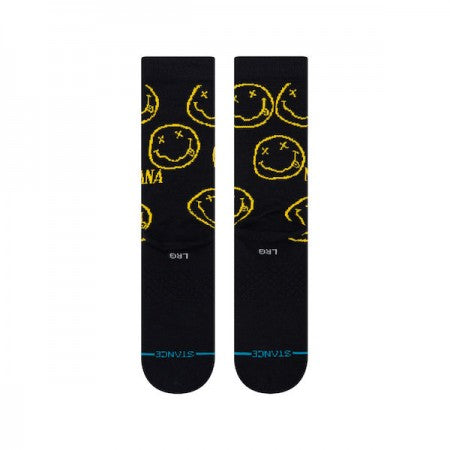 STANCE×NIRVANA ソックス "NIRVANA FACE" (Black)