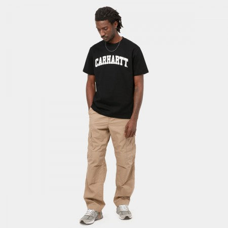 Carhartt WIP Tシャツ "S/S UNIVERSITY T-SHIRT" (Black / White)