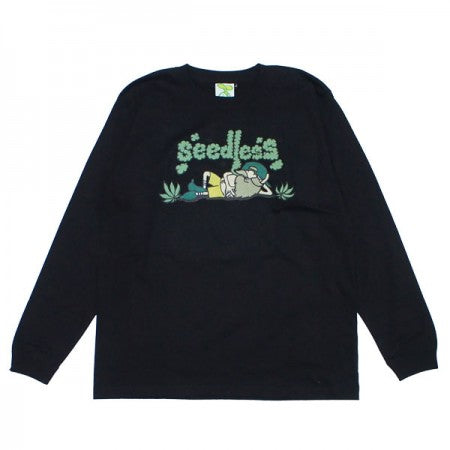 seedleSs　L/S Tシャツ　"CHILLIN TIME L/S TEE"　(Black)