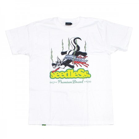 seedleSs　Tシャツ　"SD SKUNK 90'S S/S TEE"　(White)