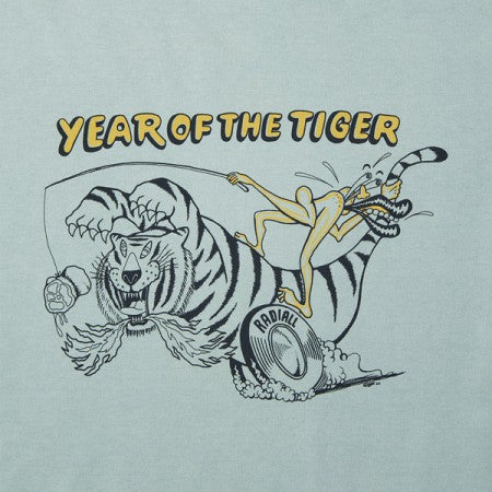 ★30%OFF★ RADIALL　Tシャツ　"YEAR OF THE TIGER CREW NECK T-SHIRT S/S"　(Sage Green)