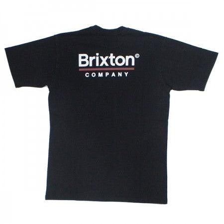 ★30%OFF★ BRIXTON　Tシャツ　"PALMER LINE S/S STANDARD TEE"　(Worn Wash Black)