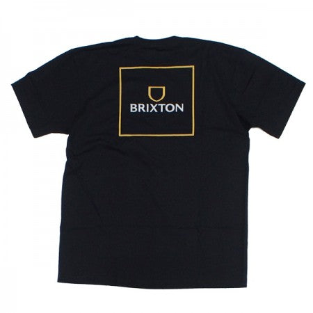 ★30%OFF★ BRIXTON　Tシャツ　"ALPHA SQUARE S/S STANDARD TEE"　(Black / Lemon Curry)