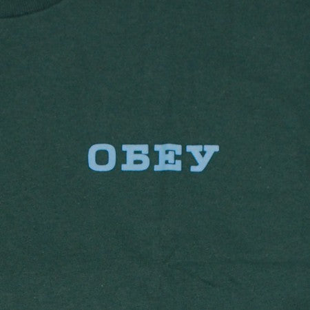 OBEY Tシャツ "OBEY DESTRUCTION AND CONSTRUCTION CLASSIC TEE" (Forest Green)