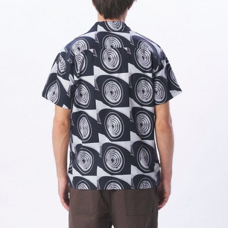 OBEY S/Sシャツ "LANKERSHIM WOVEN" (White Multi)