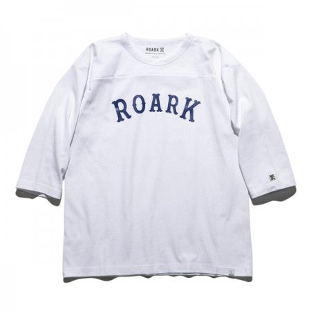 ROARK REVIVAL　6分Tシャツ　"MEDIEVAL LOGO 3/4 SLEEVE TEE"　(White)