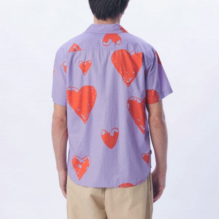 OBEY S/Sシャツ "LOVELESS WOVEN" (Digital Lavender)