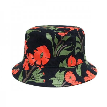 POLeR　リバーシブルハット　"ORCHID FLORAL REVERSIBLE BUCKET HAT"　(Orchid Floral Forest)