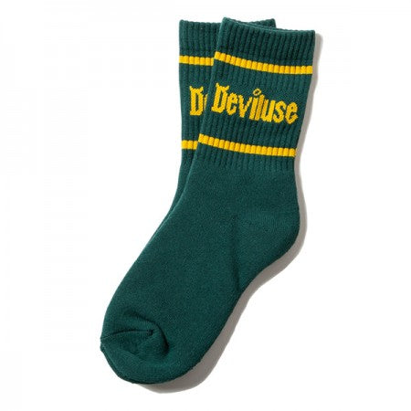 Deviluse ソックス "FLAT LOGO SOCKS" (Green)