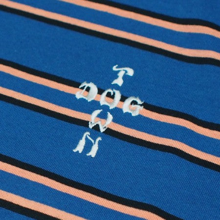 DOGTOWN Tシャツ "CROSS LOGO BORDER S/S TEE" (Blue)