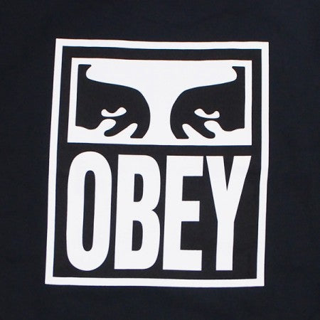 OBEY　L/STシャツ　"OBEY EYES ICON 2 HEAVYWEIGHT LONG SLEEVE TEE"　(Off Black)