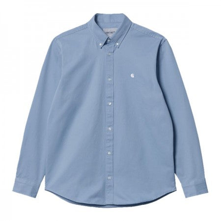 Carhartt WIP　L/Sシャツ　"L/S MADISON SHIRT"　(Frosted Blue / White)