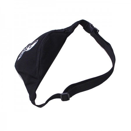 SKULL SKATES "ロゴ ウエストポーチ(キャンバス生地)" (Black)