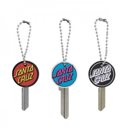 SANTA CRUZ キーカバー "MULTI DOT 3-PACK KEY COVER" (Assorted)