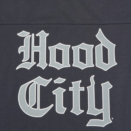 RADIALL　3/4スリーブTシャツ　"HOOD CITY CREW NECK T-SHIRT 3/4 SLEEVE"　(Ink Black)