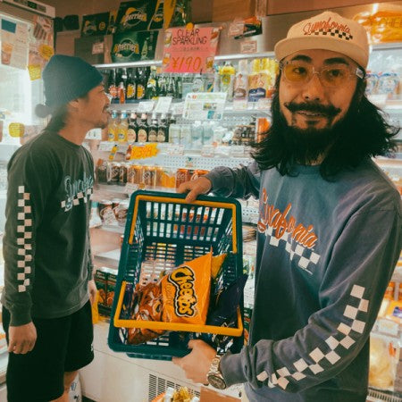 MINOS L/STシャツ "OLD SF COTTON LS / TEE" (Blue)