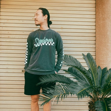 MINOS L/STシャツ "OLD SF COTTON LS / TEE" (Black)