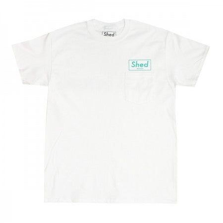 Shed Tシャツ "PO box" (white/t.blue)