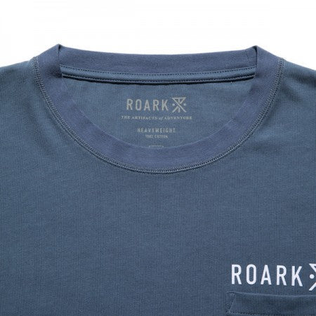 ROARK REVIVAL　Tシャツ　"LOGO 9.3oz H/W POCKET TEE"　(Indigo)