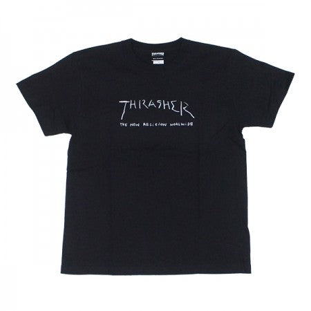 THRASHER　Tシャツ　"NEW RELIGION WORLDWIDE TEE"　(Black)