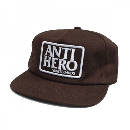 ANTIHERO　キャップ　"RESERVE PATCH SNAPBACK CAP"　(Brown / White)