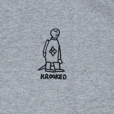 KROOKED　L/STシャツ　"NO THANK YOU L/S TEE"　(A.Heather)