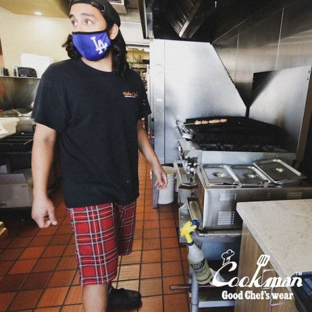 COOKMAN ショーツ "CHEF SHORT PANTS" (Tartan / Red)