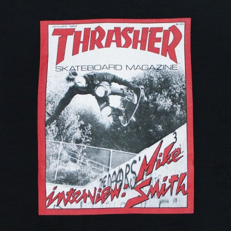 THRASHER　Tシャツ　"JAN 82 TEE"　(Black)